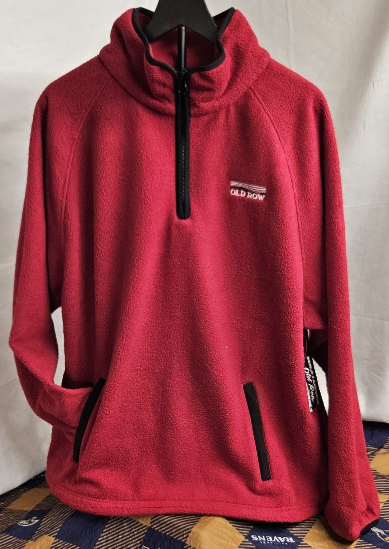 Men's Old Row Quarter-Zip Snap Fleece Size 2XL