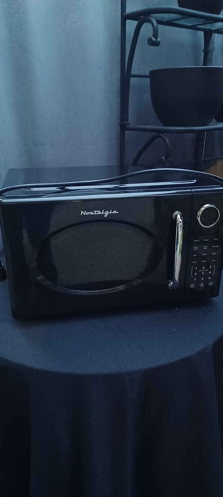 NEW MICROWAVE NOSTALGIA BLACK SILVER