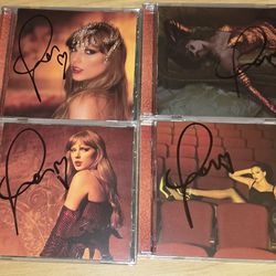 ✨️SIGNED✨️ Taylor Swift Showgirl CD's! Complete set 1-4