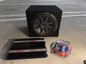 Speaker 12 kicker and amp