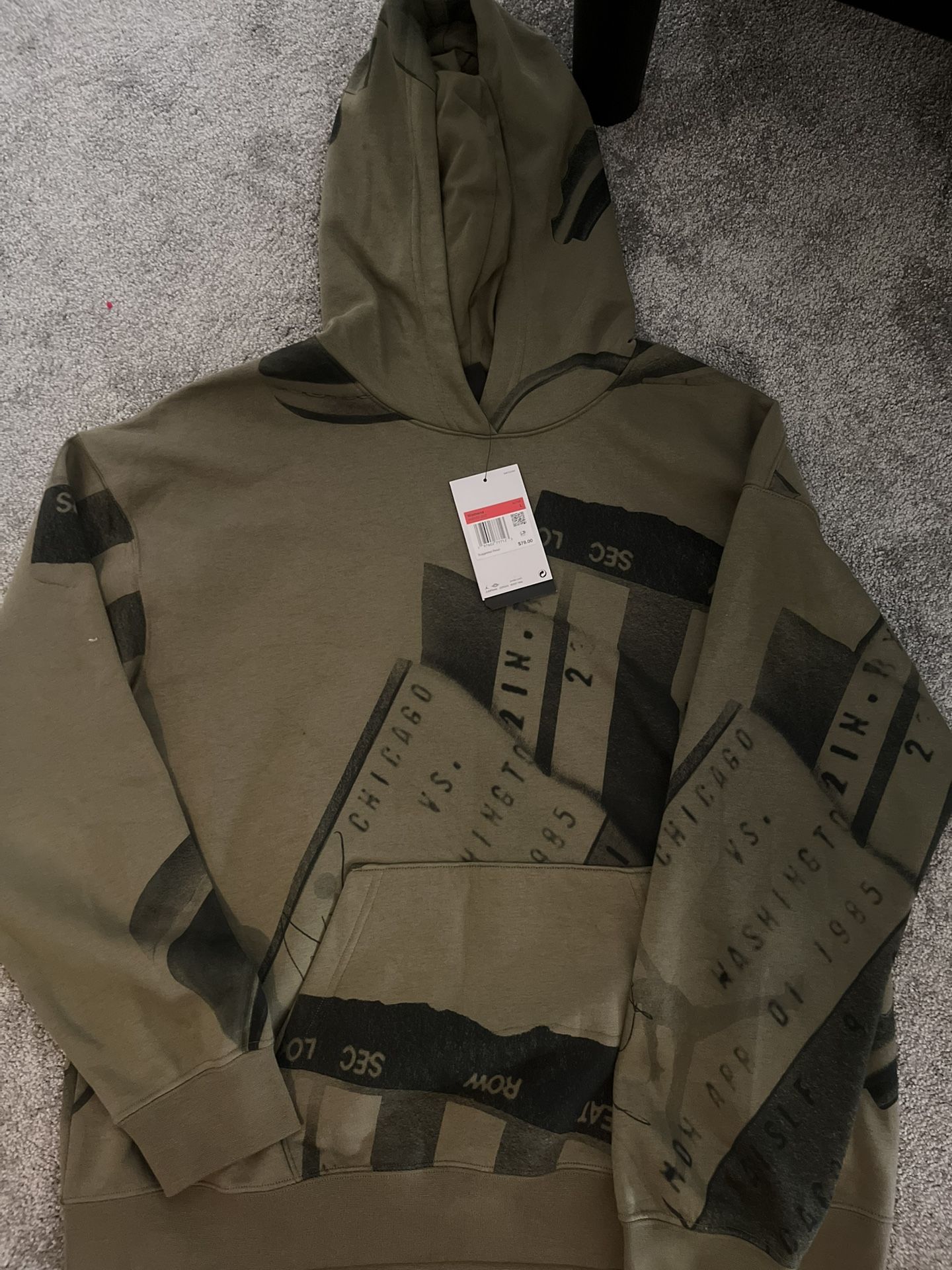 MENS JORDAN HOODIE BRAND NEW WITH TAG SIZE LARGE