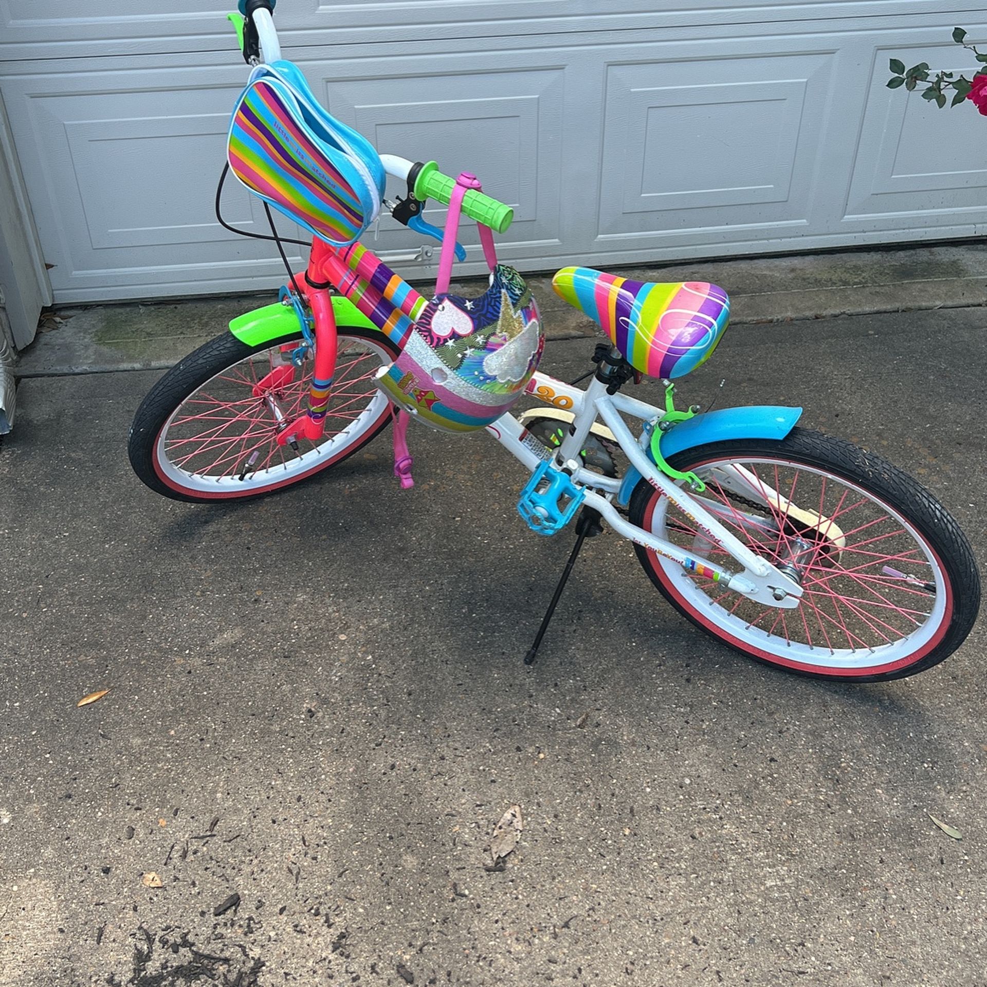 Little Miss Matched 20” Girls Bike And Helmet