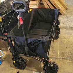 Collapsible Wagon Cart with Removable Tabletop, 
