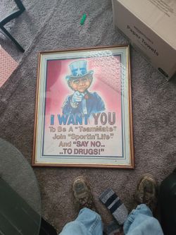 Signed "TINY TIM" Vintage FRAMED POSTER 