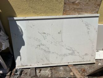 Kitchen island peninsula countertop Quartz prefabricated