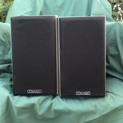 MISSION 8VET BOOKSHELF SPEAKERS MADE IN ENGLAND PRICE $175.00