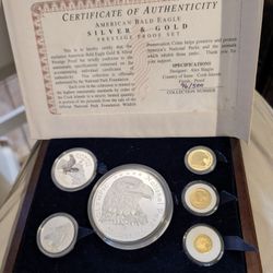One Of 500 Gold & Silver Sets With Certificate 