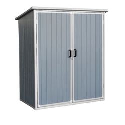 GZMR 5-ft x 3-ft Black- Lean To Roof Plastic Resin Storage Shed 