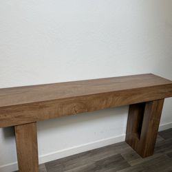 New Brown Console Table 63”
