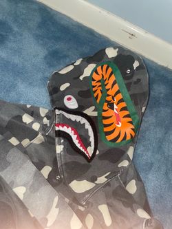 Grey camo bape hoodie