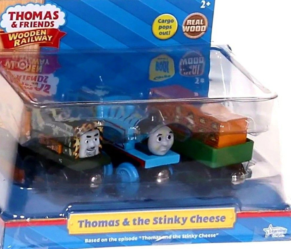 Thomas & Friends Wooden Railway, Thomas & The Stinky Cheese Set (In Original Box)!