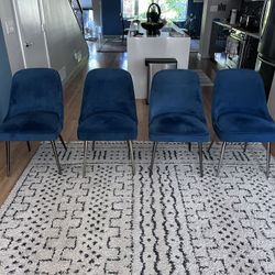 Set Of Four West Elm Dinning Chairs