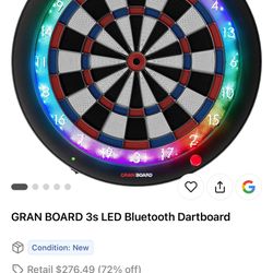 GRAN BOARD 3s LED Bluetooth Dartboard!!