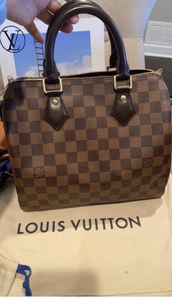 LOUIS VUITTON LV Speedy Bandouliere 25 Damier Azur Used Handbag