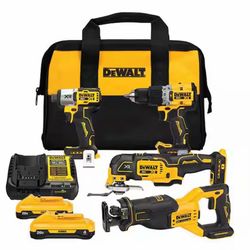 Kit DEWALT Hammer drill impact drill multitool Saw Saw XR 20V battery  charger