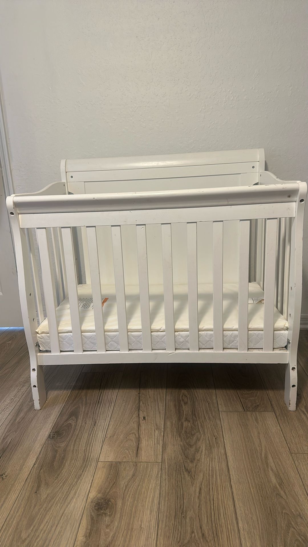 Infant To Toddler Crib W/ Mattress & Memory Foam