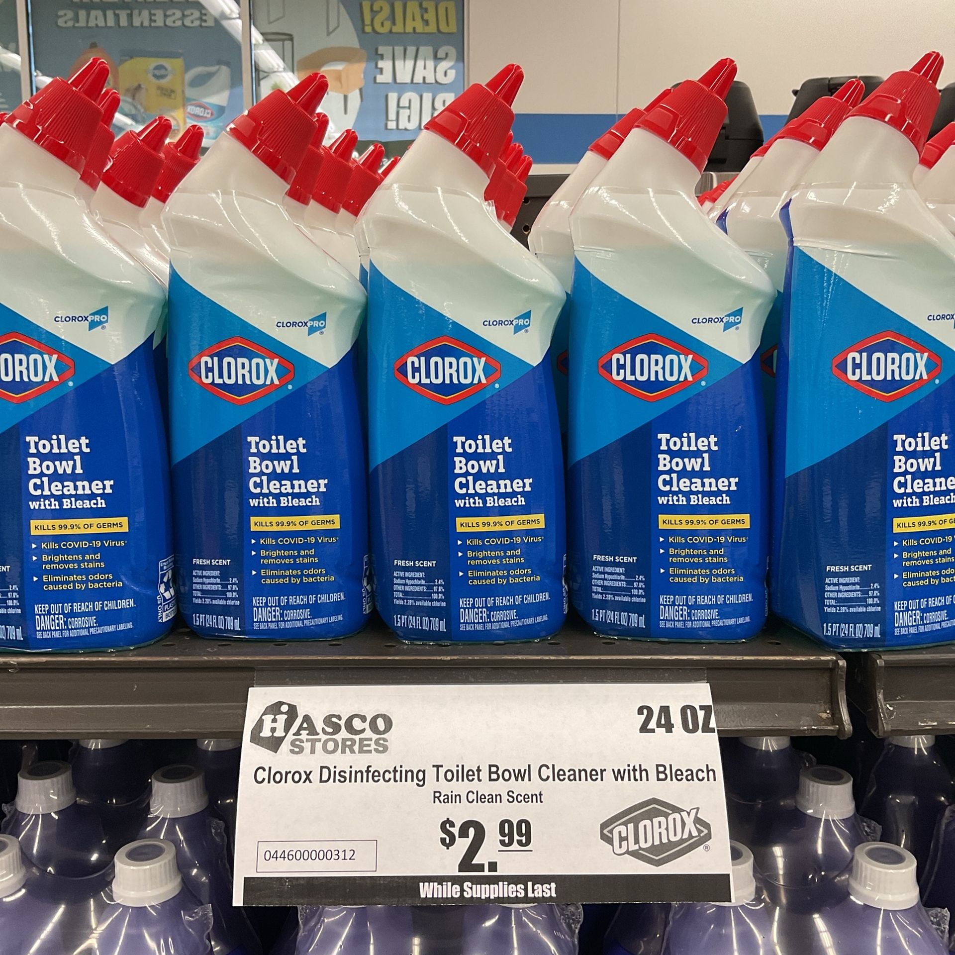 Clorox Disinfecting Toilet Bowl Cleaner With Bleach