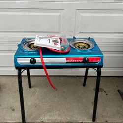Two Burner Portable Stove With Stand 