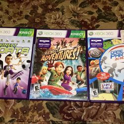  Kinect sports Adventures! And game party for Microsoft Xbox 360