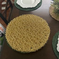 Gold Placemats Total Of 8