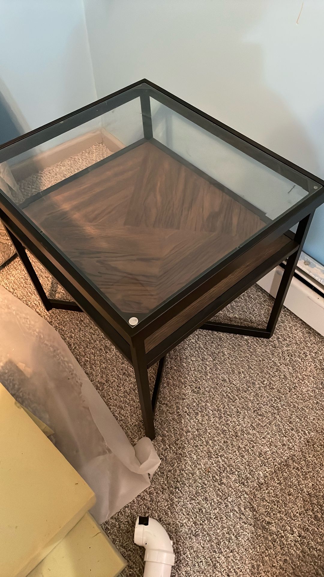 Glass Top End table