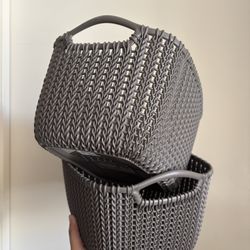 Brown Storage/Organization Baskets (2)