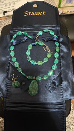 Stauer Green Stone Jewelry Set