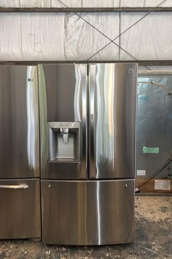 Kenmore 3-Door Stainless Steel Refrigerator

