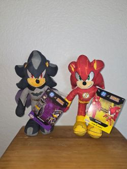 Sonic x DC Plush Set Shadow Batman & Sonic Flash