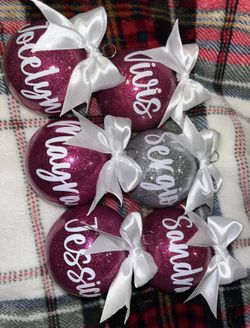 Custom Name Ornaments