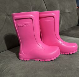 Birkenstock Pink Rain Boots For Toddlers Size 8-8.5