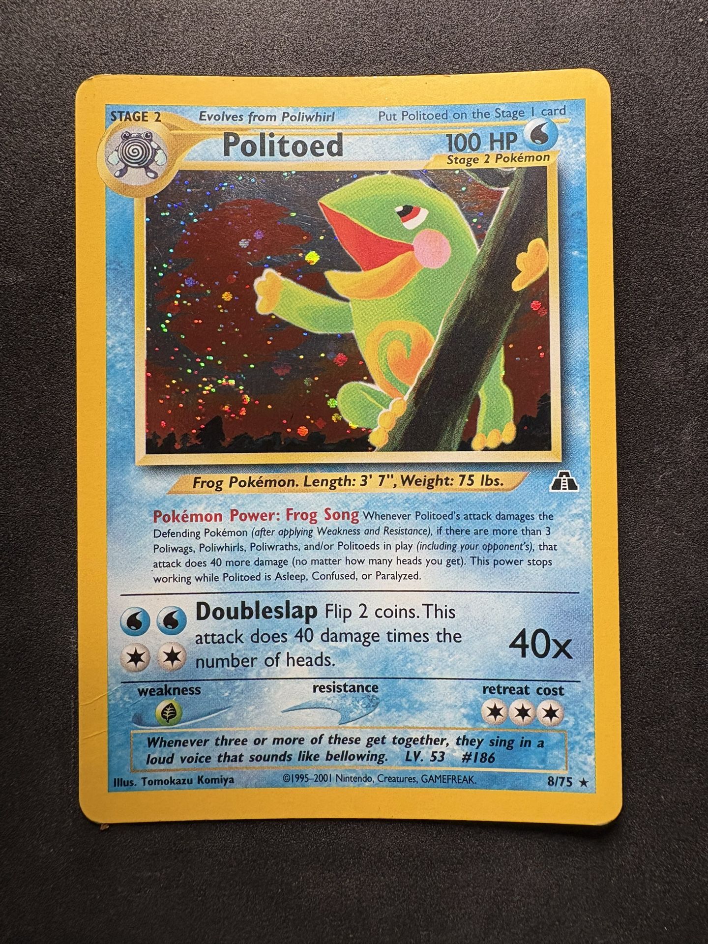 Politoed Neo Discovery 8/75 Pokemon Card 
