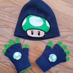 Youth SUPER MARIO BROTHERS Hat And Glove Set