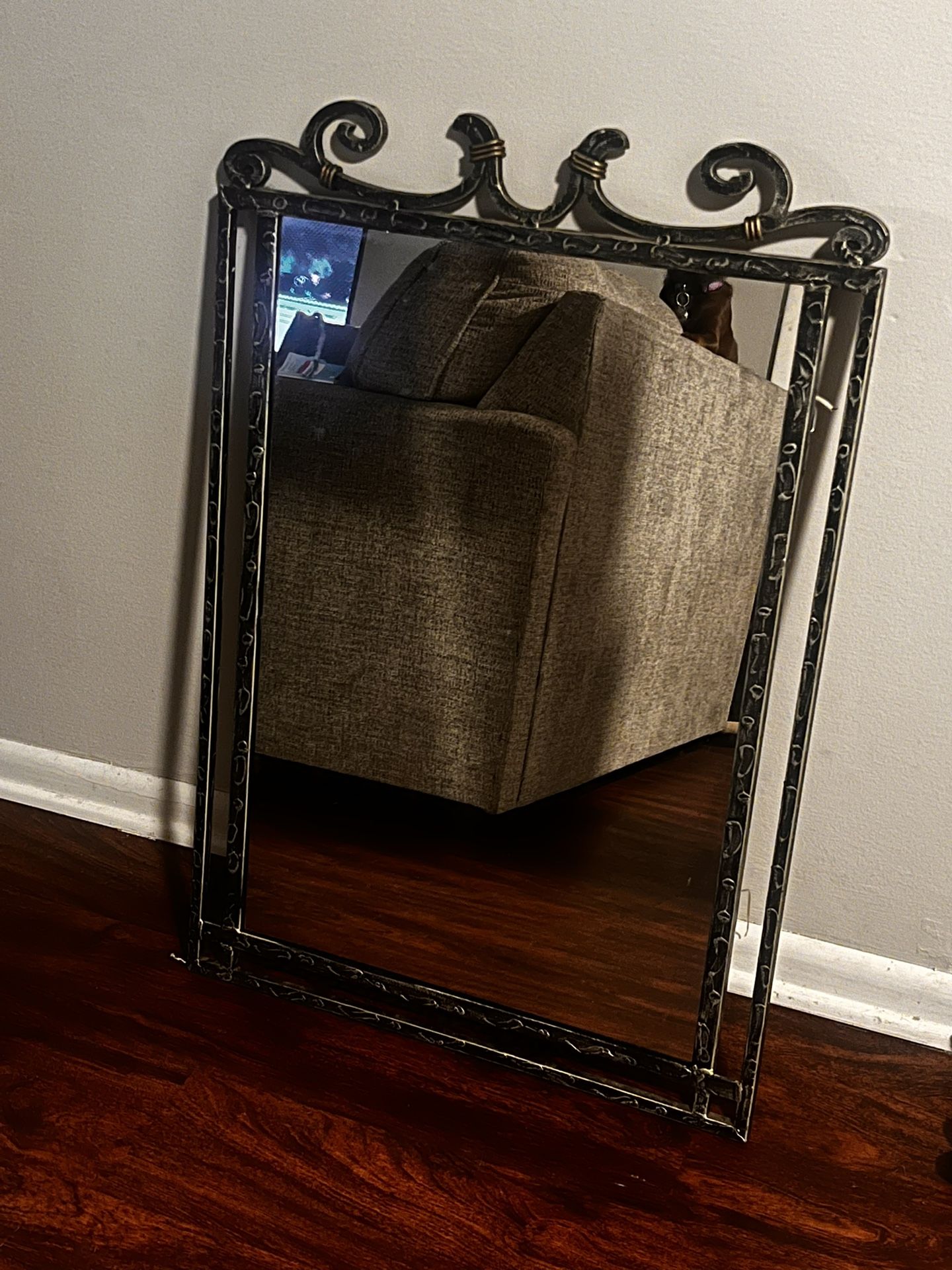 Medium Sized Metal Mirror