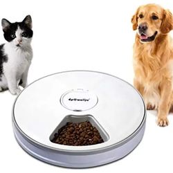 6 Meal Automatic Pet Feeder Food Dispenser  Digital Timer 