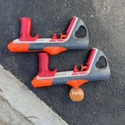 Mini Minecraft Characters And Two Nerf Guns