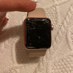 Cracked iWatch 38mm FOR PARTS ONLY
