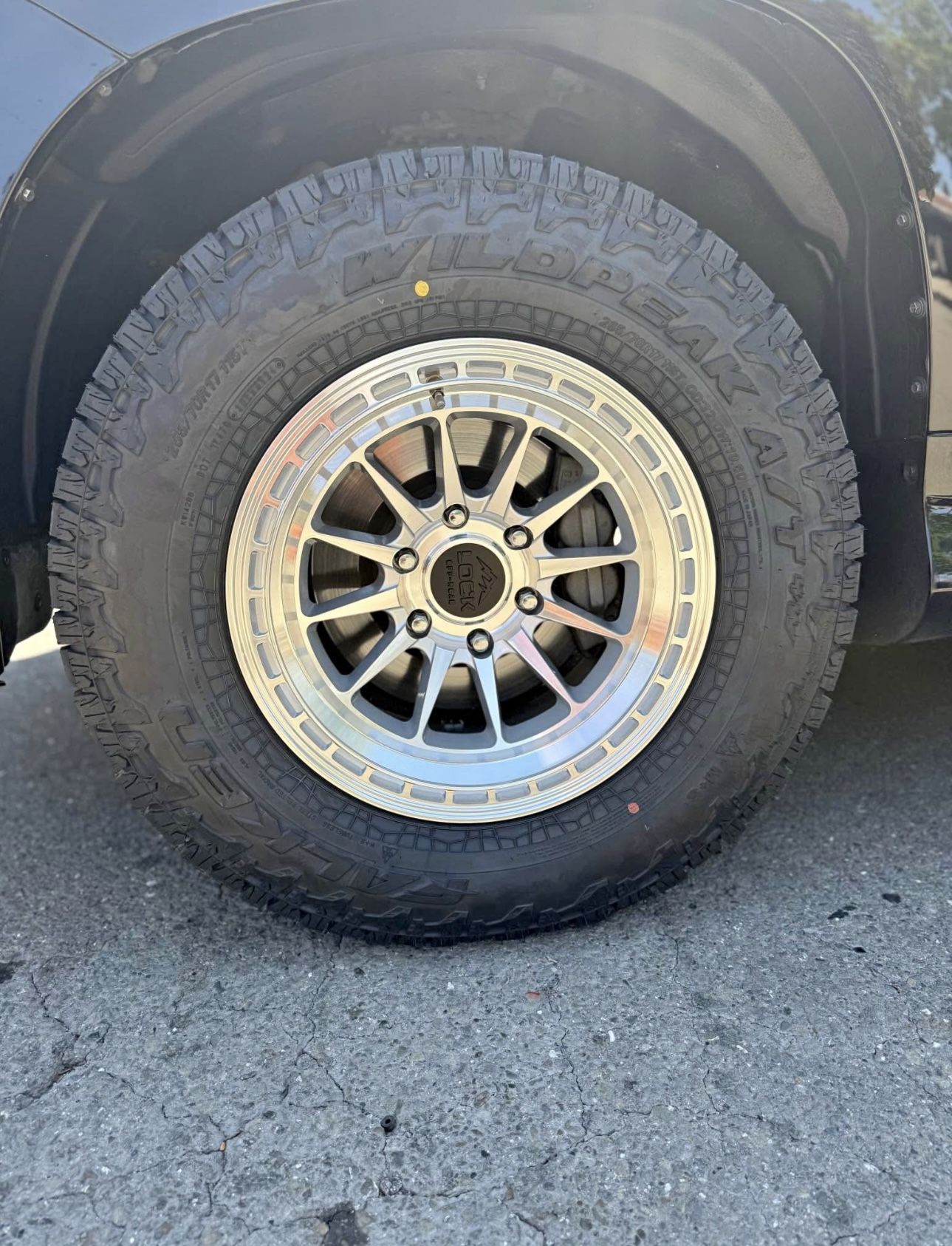 Lock Off-Road Baja Wheels 265|70R17 Falken Wildpeak AT4W Tires Package Deal Fits CHEVY GMC LEXUS