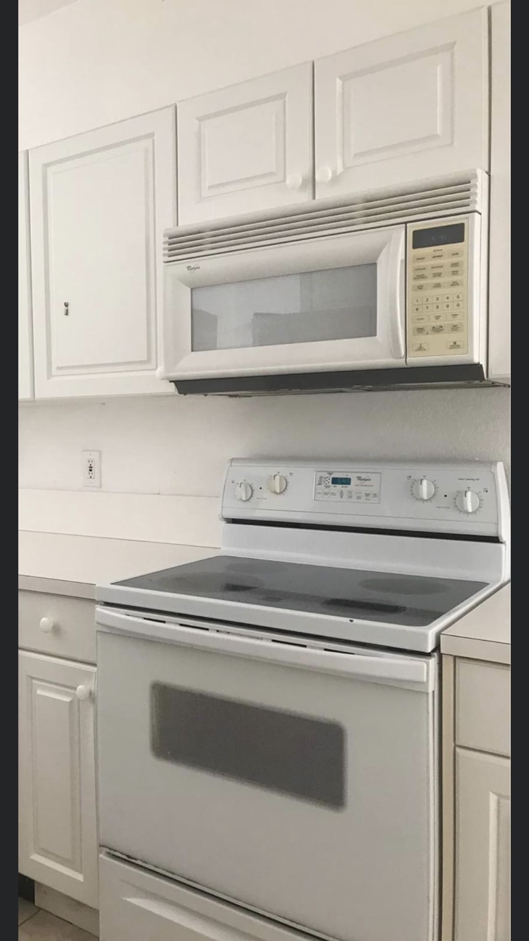 Whirlpool stove and microwave