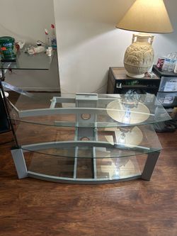 TV TABLE 47" W X 24" H X 16" D  3 TIER