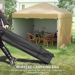 10x10 Canopy Tent with 3 Sidewalls – Heavy Duty, Waterproof, Easy Setup