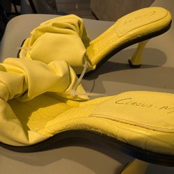 Women's Heeled Open-Toe Slips