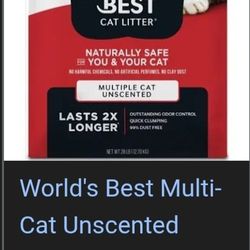 WORLD'S BEST KITTY LITTER 28 LB