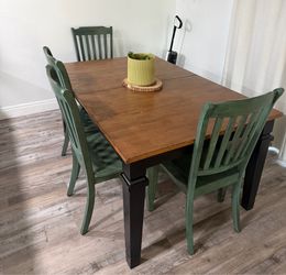 Solid wood kitchen table