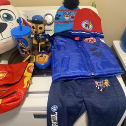 Assorted Paw Patrol Items, , And Pillow