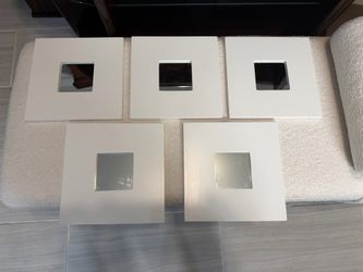 IKEA MALMA mirrors 10” x 10” and round mirrors