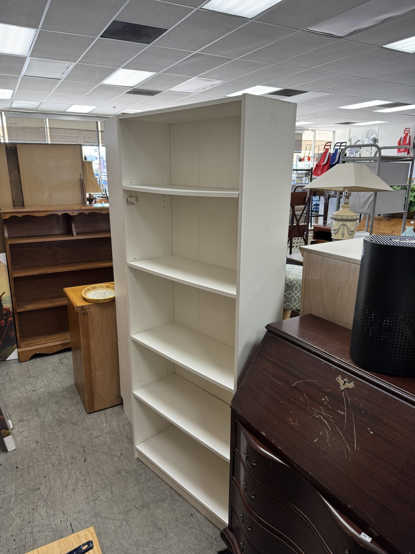 White Bookcase Book Shelf