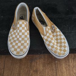Vans Tennis Shoes - Mustard Check 