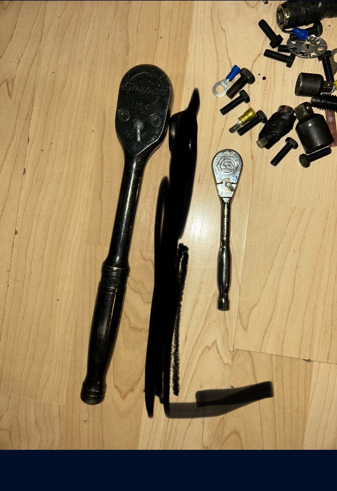 snap on 1/2" ratchet and matco 1/4"ratchets