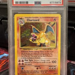 Pokemon PSA 7 Charizard #4 Holo Base Set